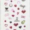 RIVAL Loves Me Kisses & Confetti Nail Sticker