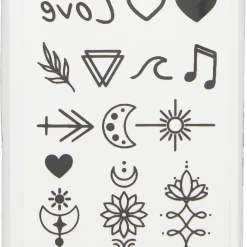 RIVAL Loves Me Kisses & Confetti Finger Tattoos