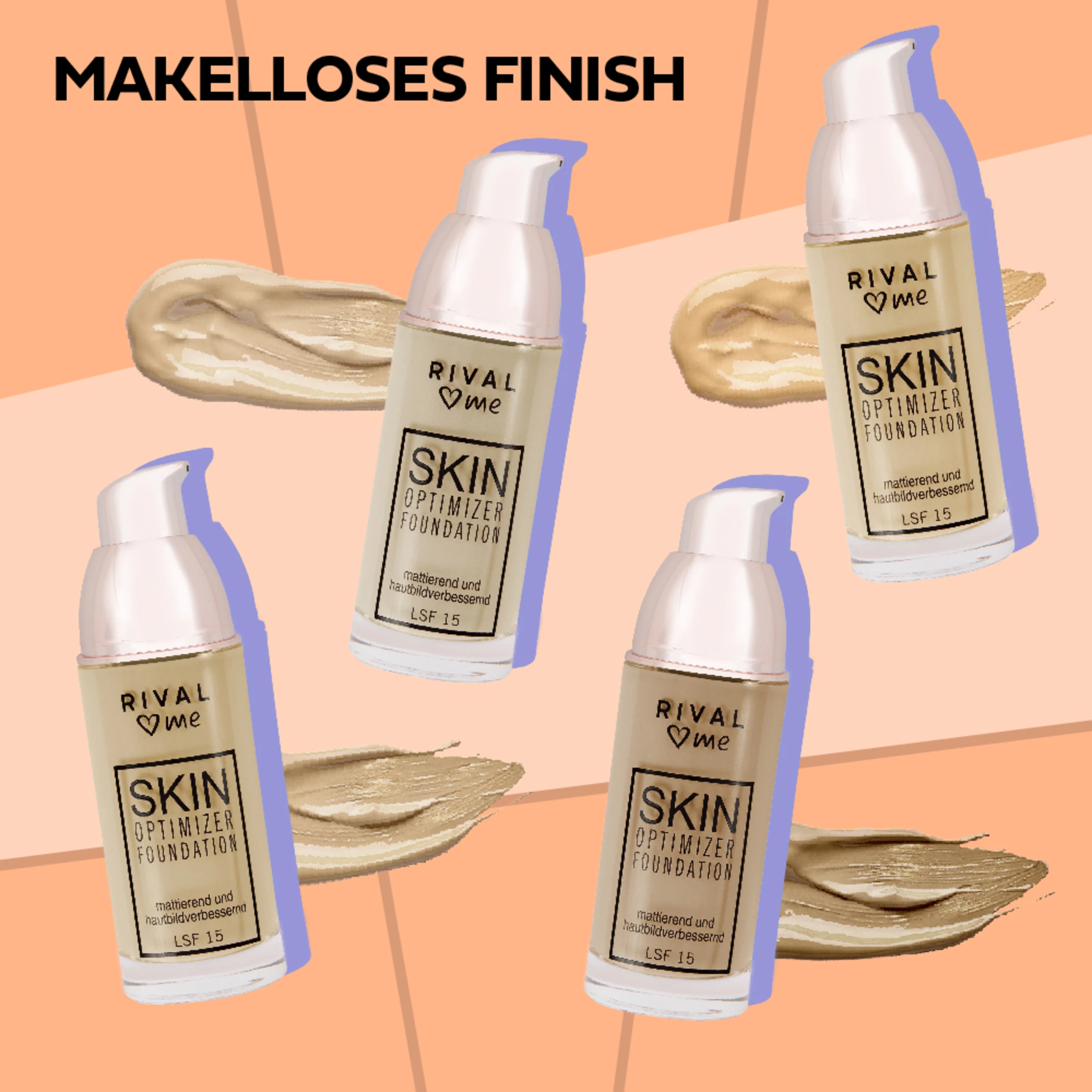 RIVAL Loves Me Skin Optimizer Foundation 04 Caramel – Bild 2