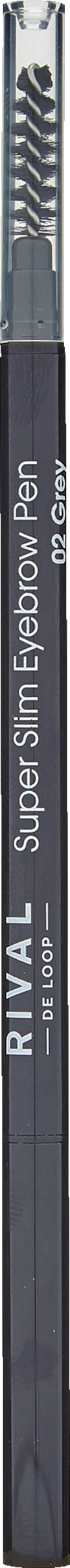 RIVAL DE LOOP Super Slim Eyebrow Pencil 02 - Grey – Bild 2