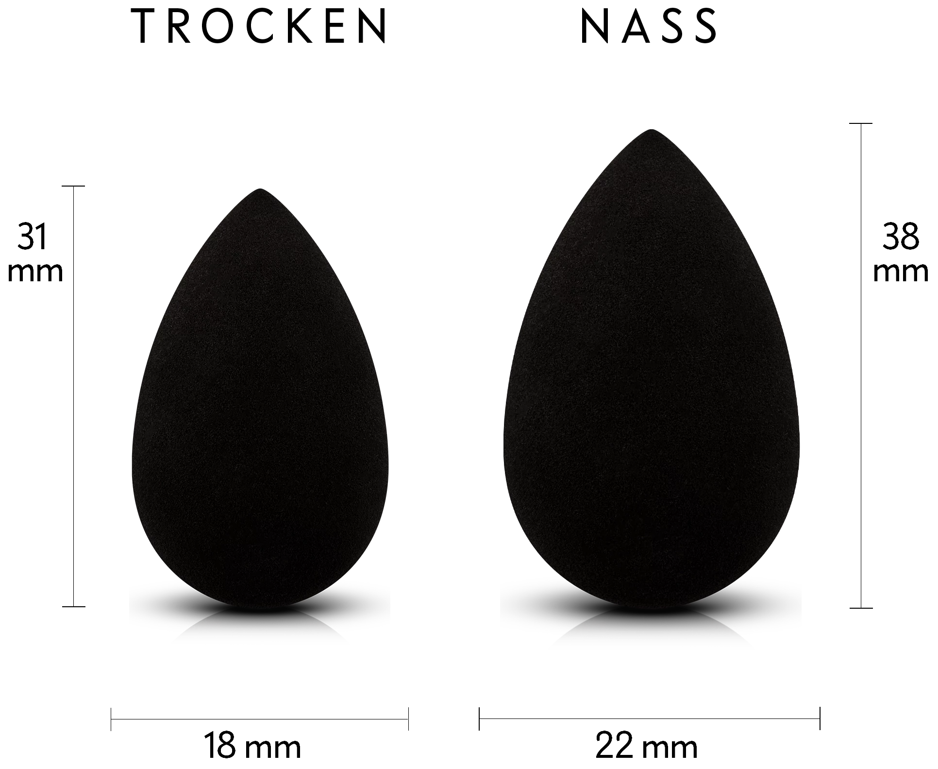 Luvia Cosmetics Mini Make-Up Blending Sponges 4er Set – Bild 4