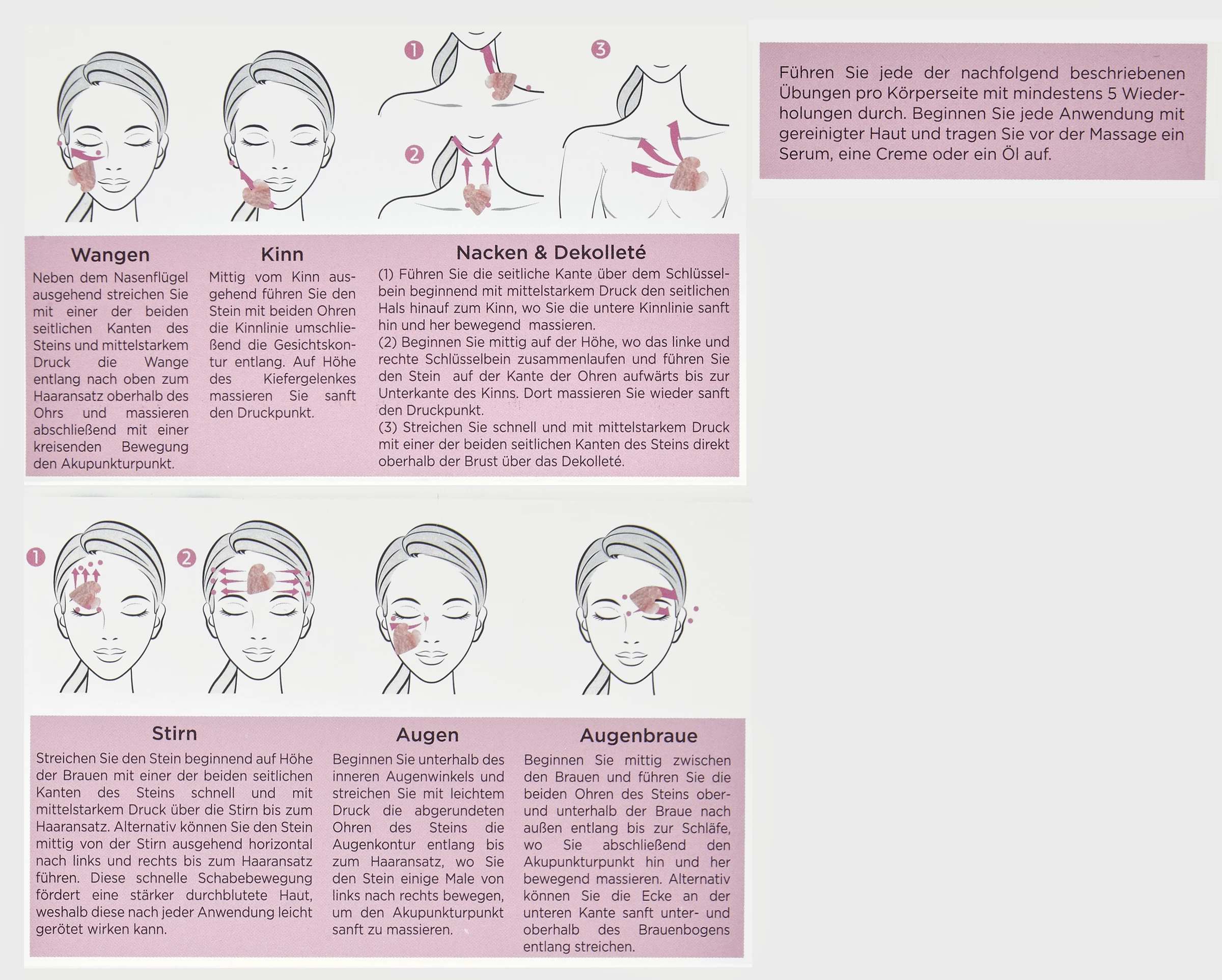 FOR YOUR Beauty Gua Sha Massagestein "Herz" – Bild 4