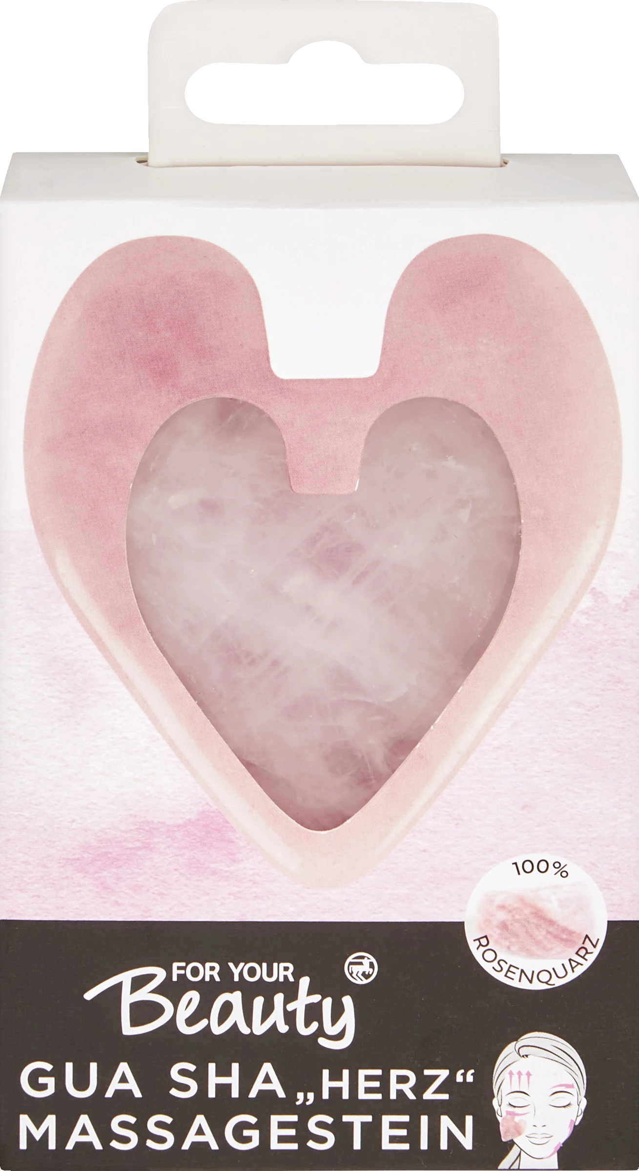 FOR YOUR Beauty Gua Sha Massagestein "Herz"