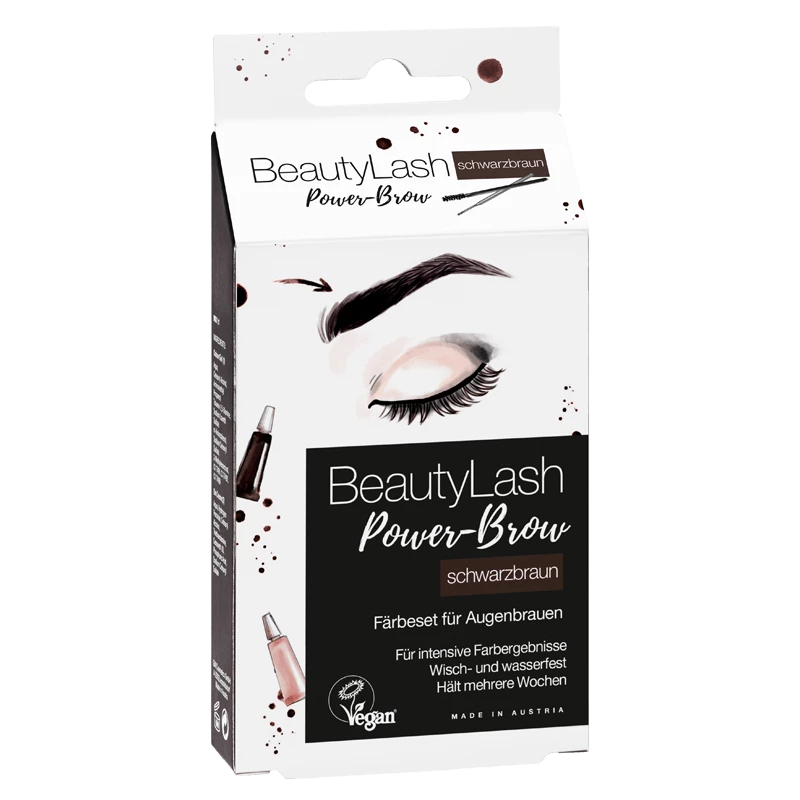 Beauty Lash Power-Brow Färbeset Für Augenbrauen Schwarzbraun