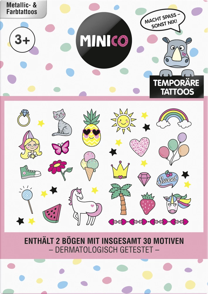 MINICO Temporäre Tattoos SET 01