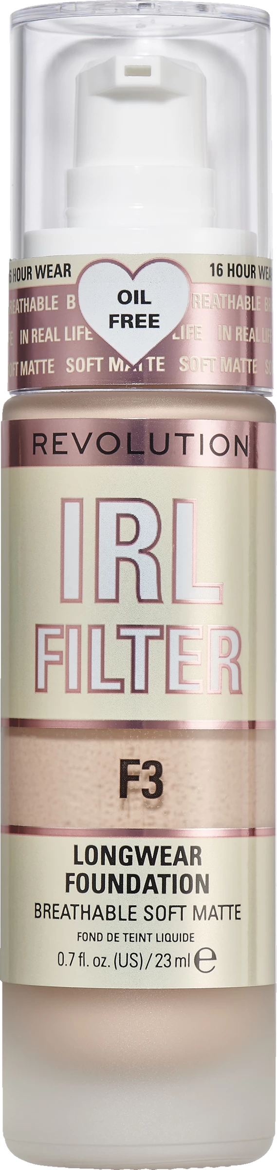 Revolution Makeup Revolution RL Filter Longwear Foundation F3