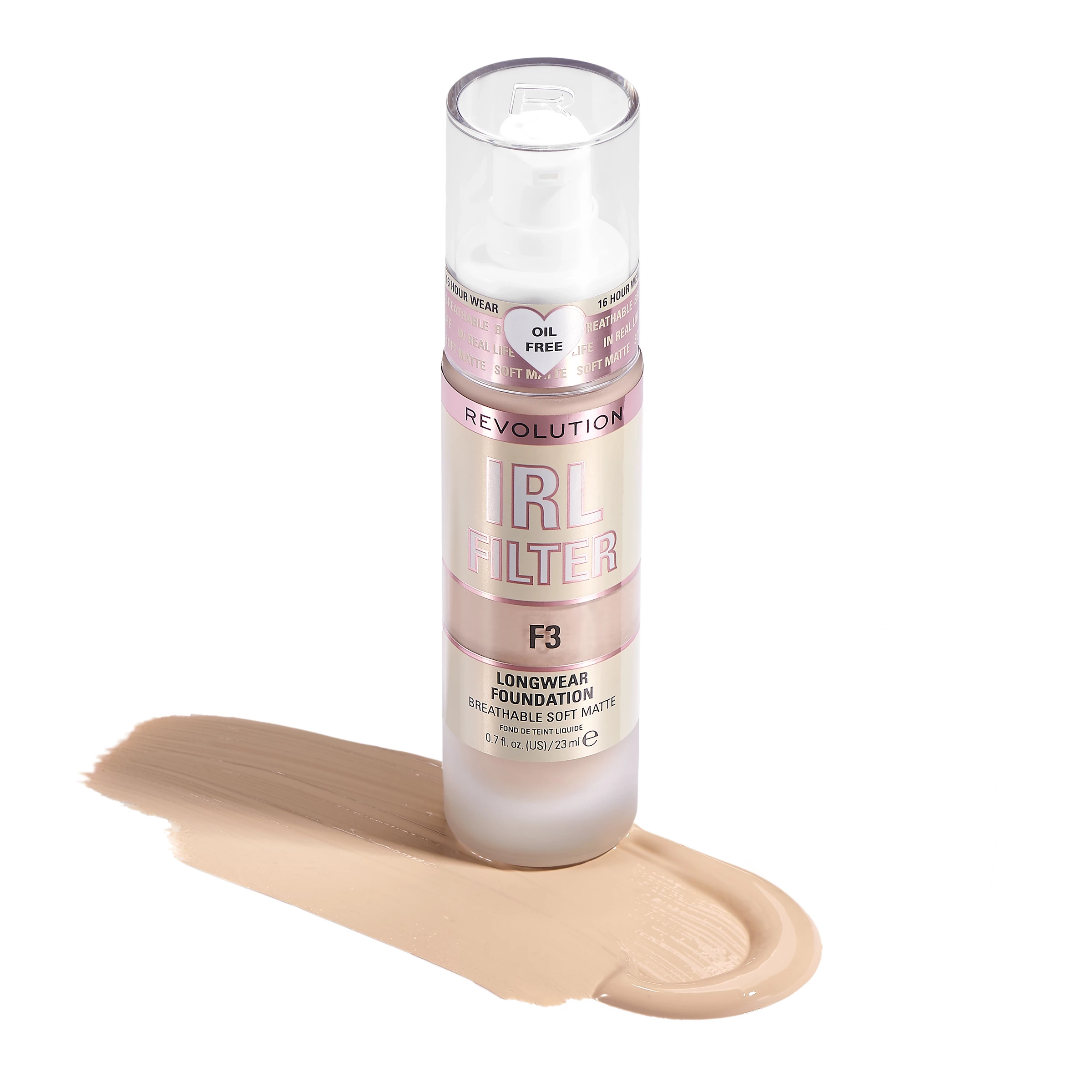 Revolution Makeup Revolution RL Filter Longwear Foundation F3 – Bild 3