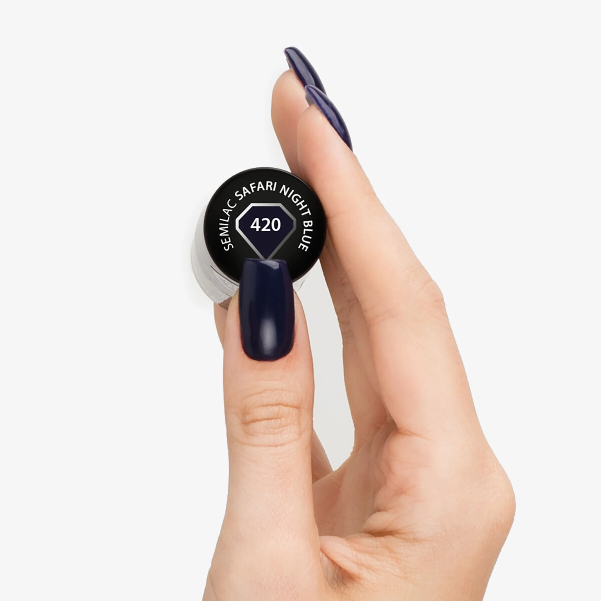 Semilac UV Nagellack 420 Safari Night Blue – Bild 2