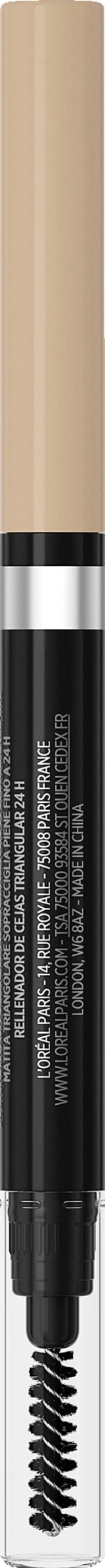 L’Oréal Paris Infaillible 24H Brow Filling Triangular Pencil 7.0 Blonde – Bild 2